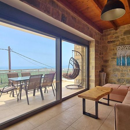 New Villa Kalimera, View To Falasarna Beach Plátanos 외부 사진