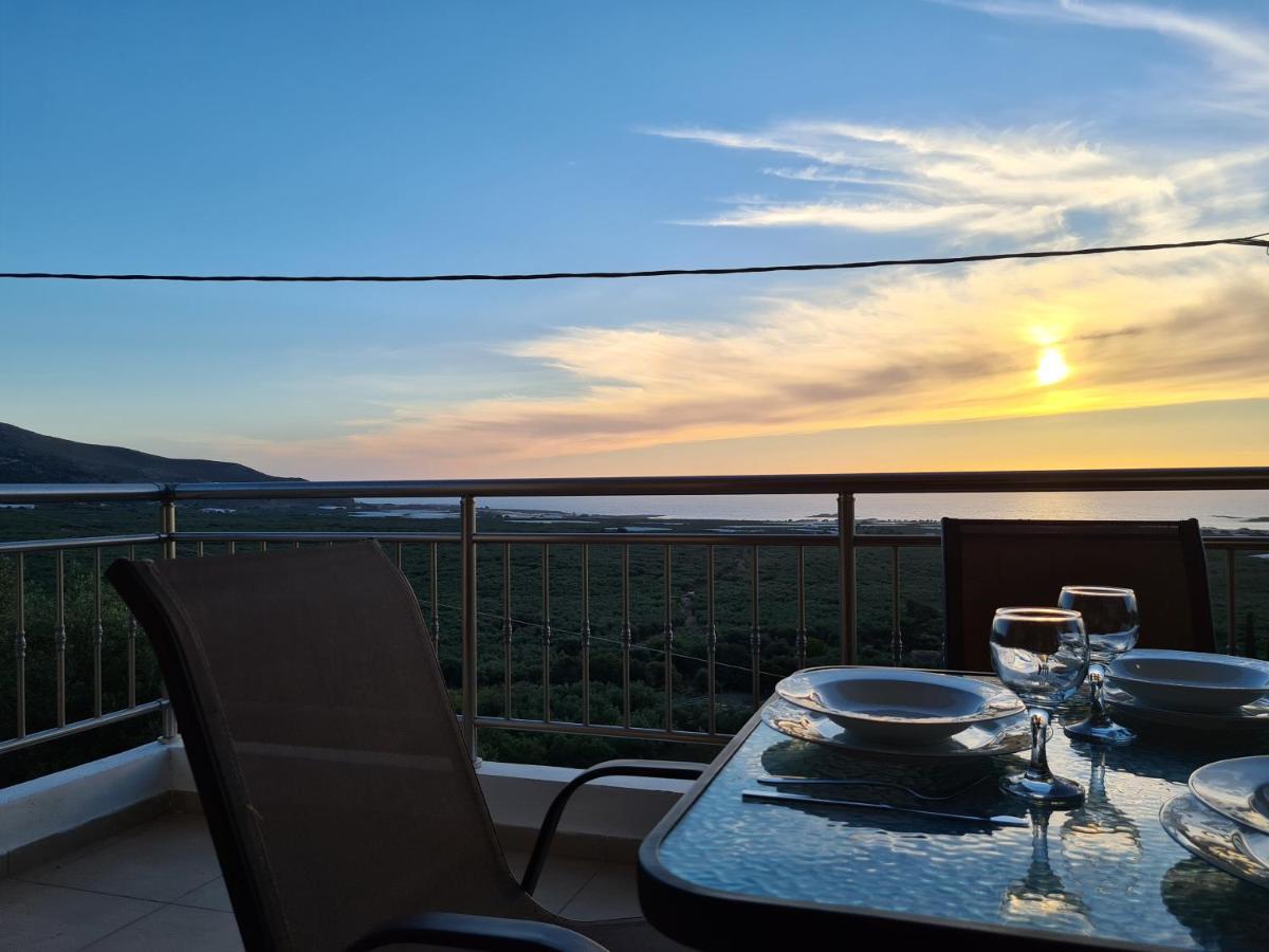 New Villa Kalimera, View To Falasarna Beach Plátanos 외부 사진