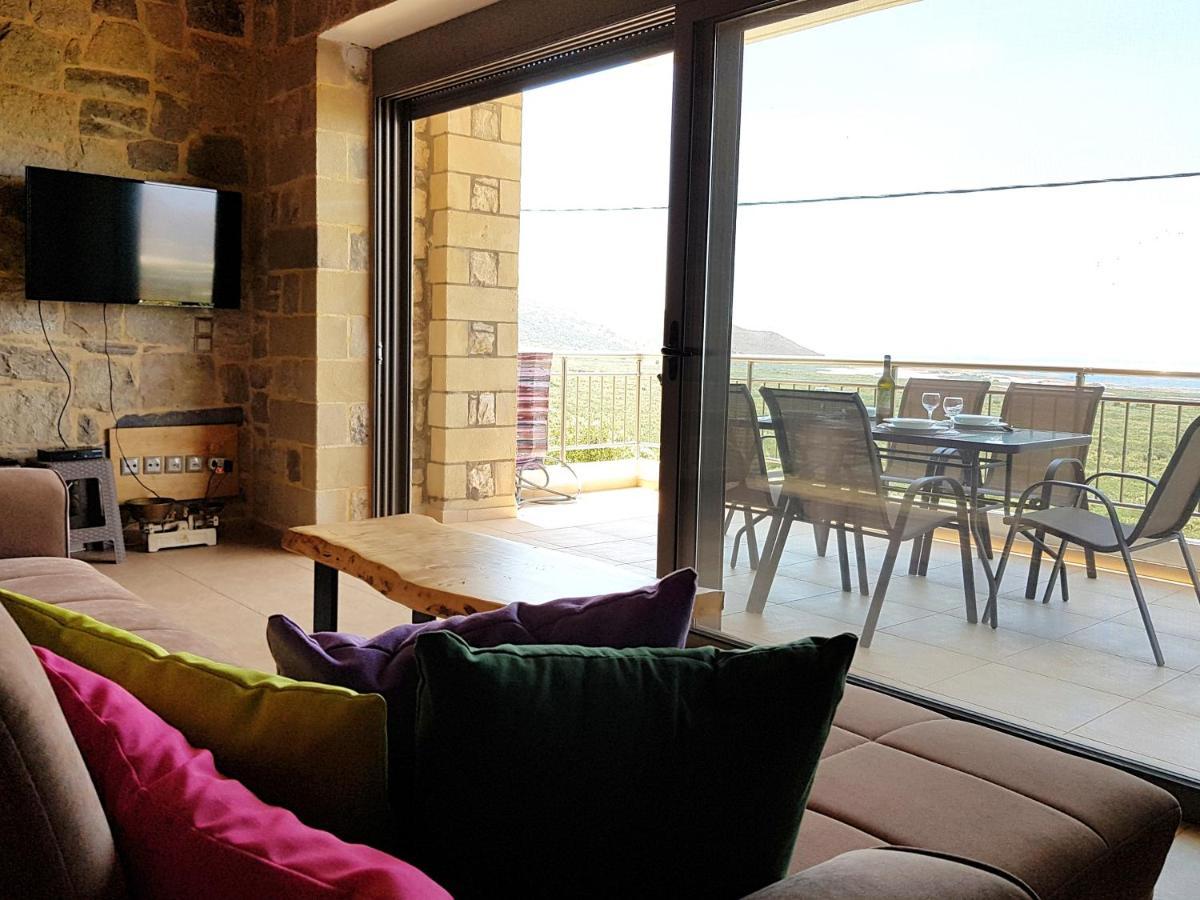 New Villa Kalimera, View To Falasarna Beach Plátanos 외부 사진