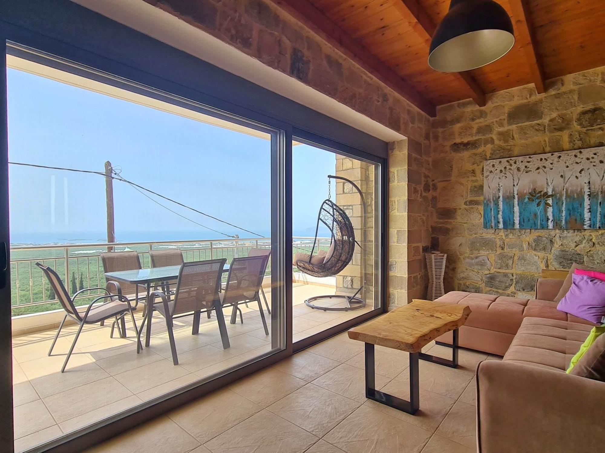 New Villa Kalimera, View To Falasarna Beach Plátanos 외부 사진